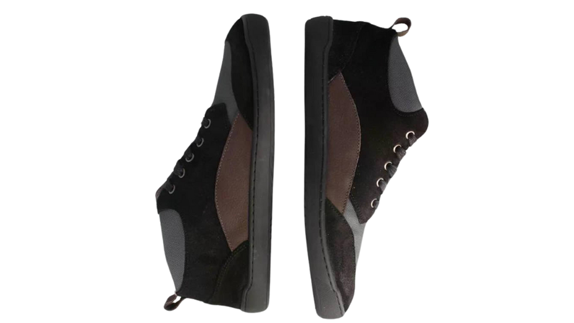 bLIFESTYLE revivedSTYLE schwarz - kožené barefoot boty v černé barvě. Pohled na vnější strany bot.