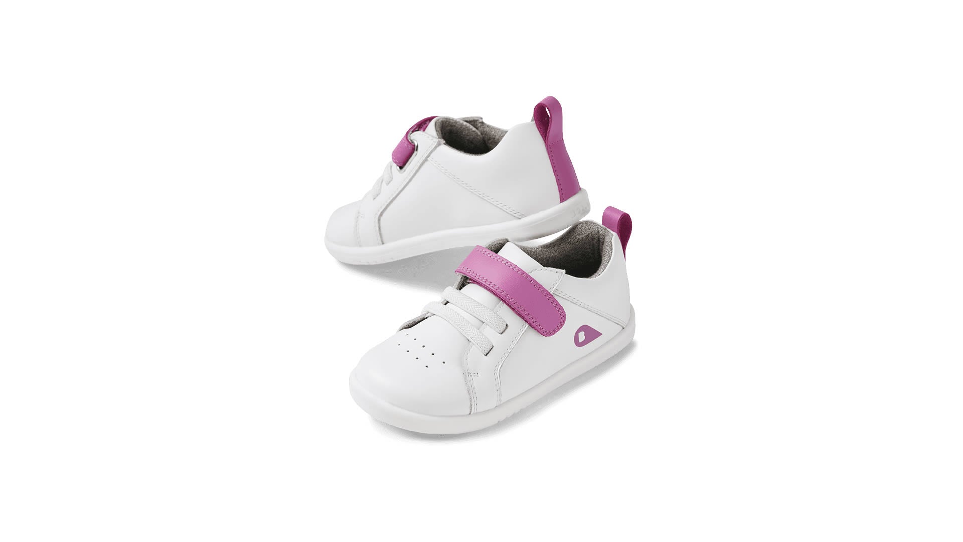 Bobux I Walk Pace Optical White Orchid - boční pohled
