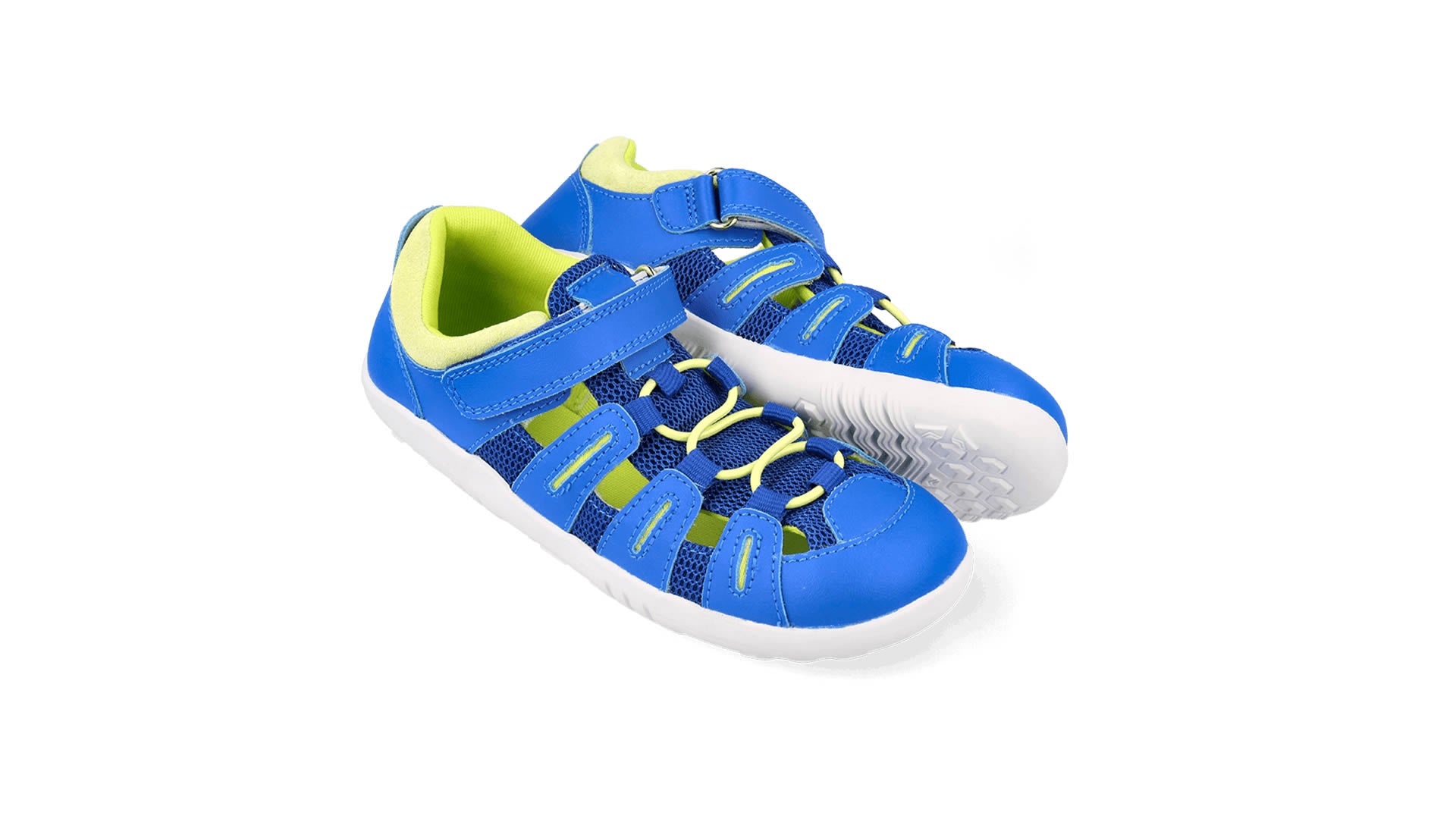 Bobux Kid Plus Summit Snorkel Blue Sunny Lime - boční pohled