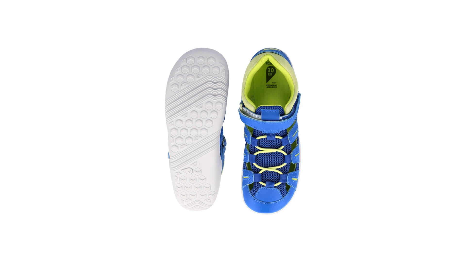 Bobux Kid Plus Summit Snorkel Blue Sunny Lime - svršek - podrážka