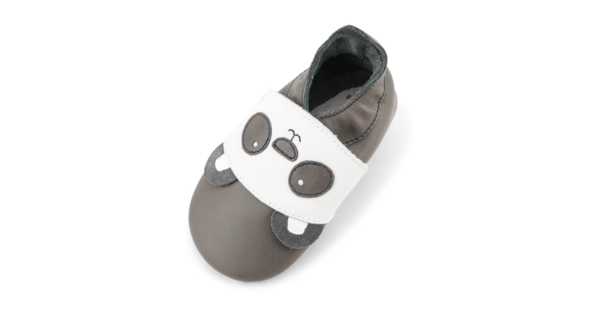 Bobux Soft Sole Bam Boo Charcoal - pohled shora jedna bota