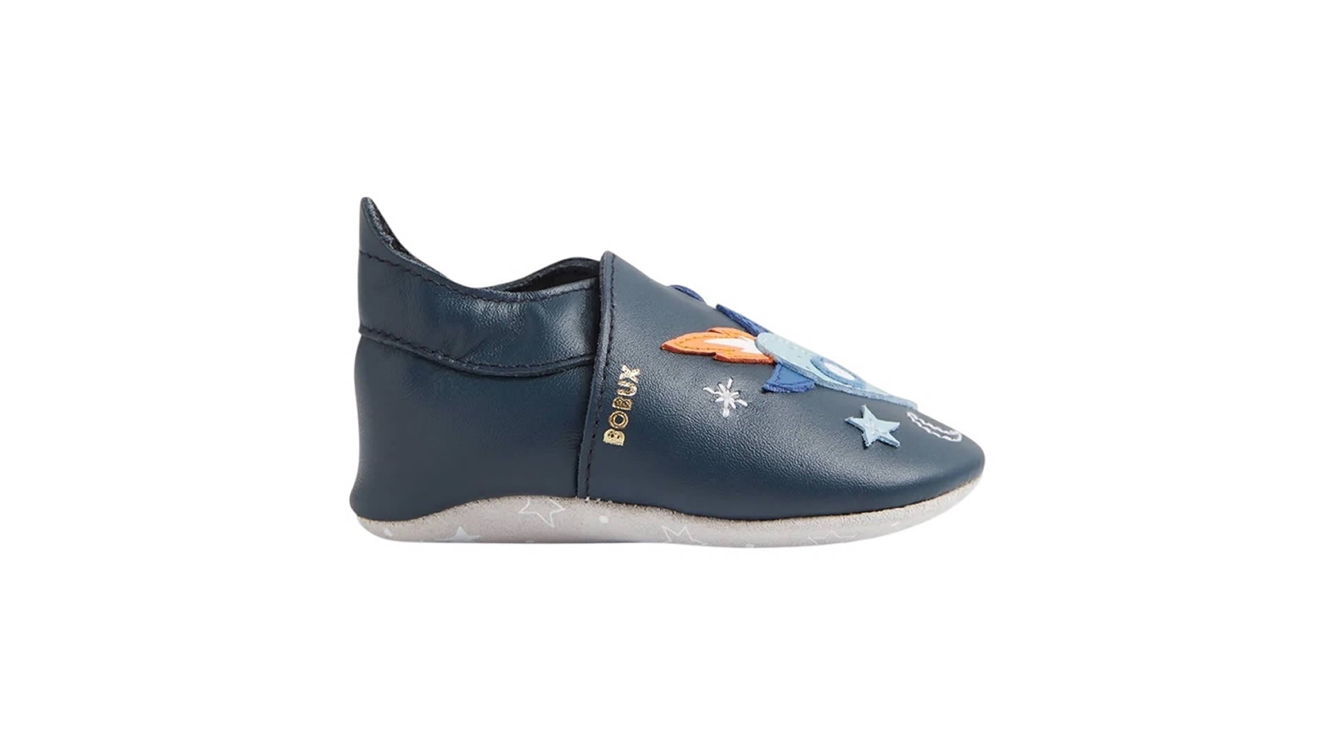 Bobux Soft Sole Cosmic Rocket Navy - pravý bok