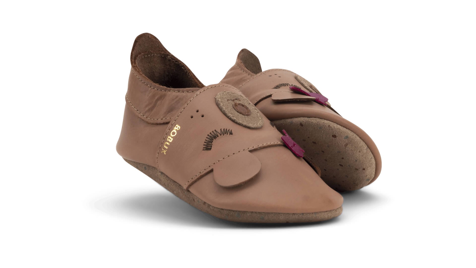 Bobux Soft Sole Mama Bear Caramel - boční pohled