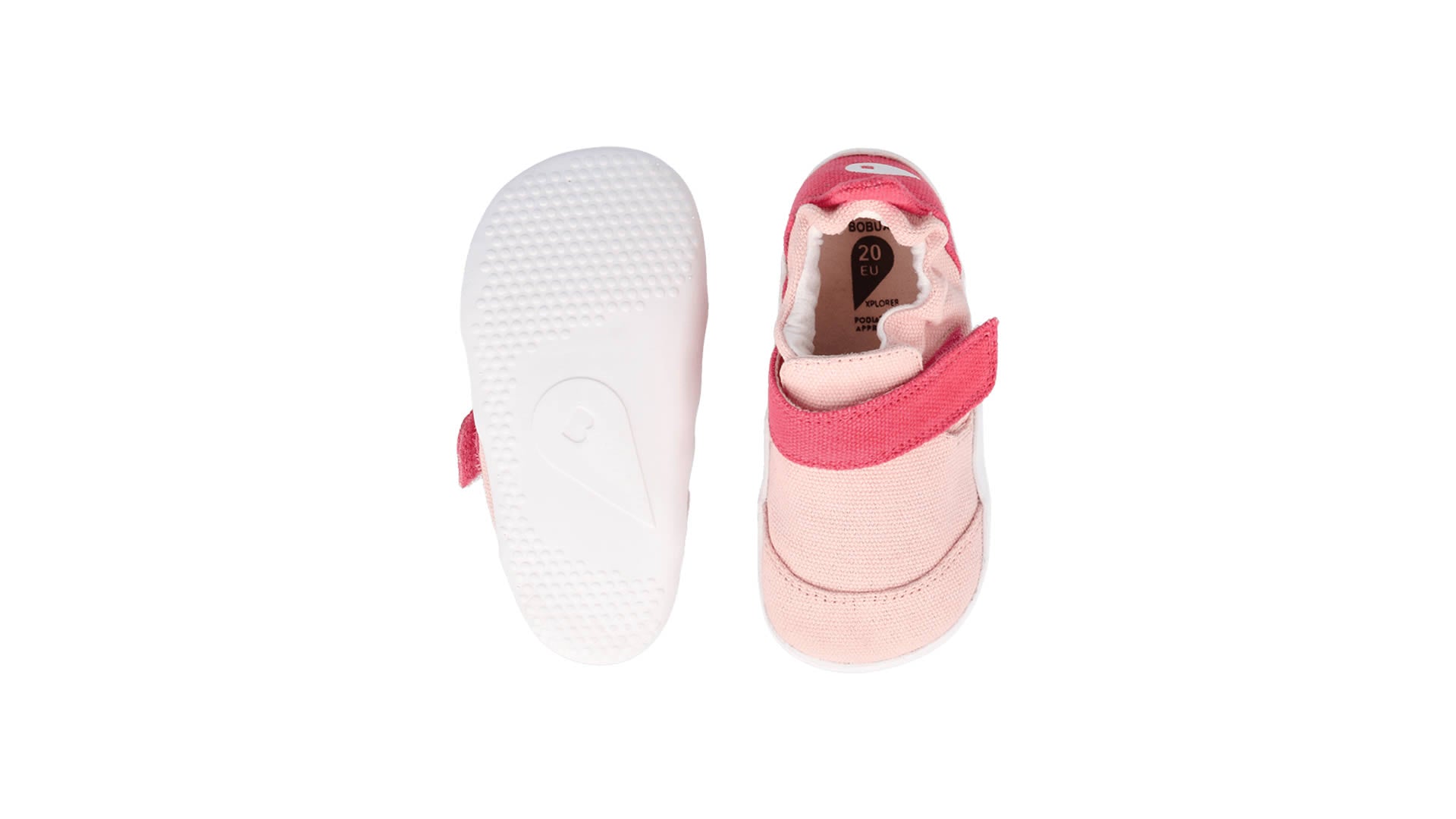 Bobux Xplorer Go Organic Seashell + Guava - svršek - podrážka