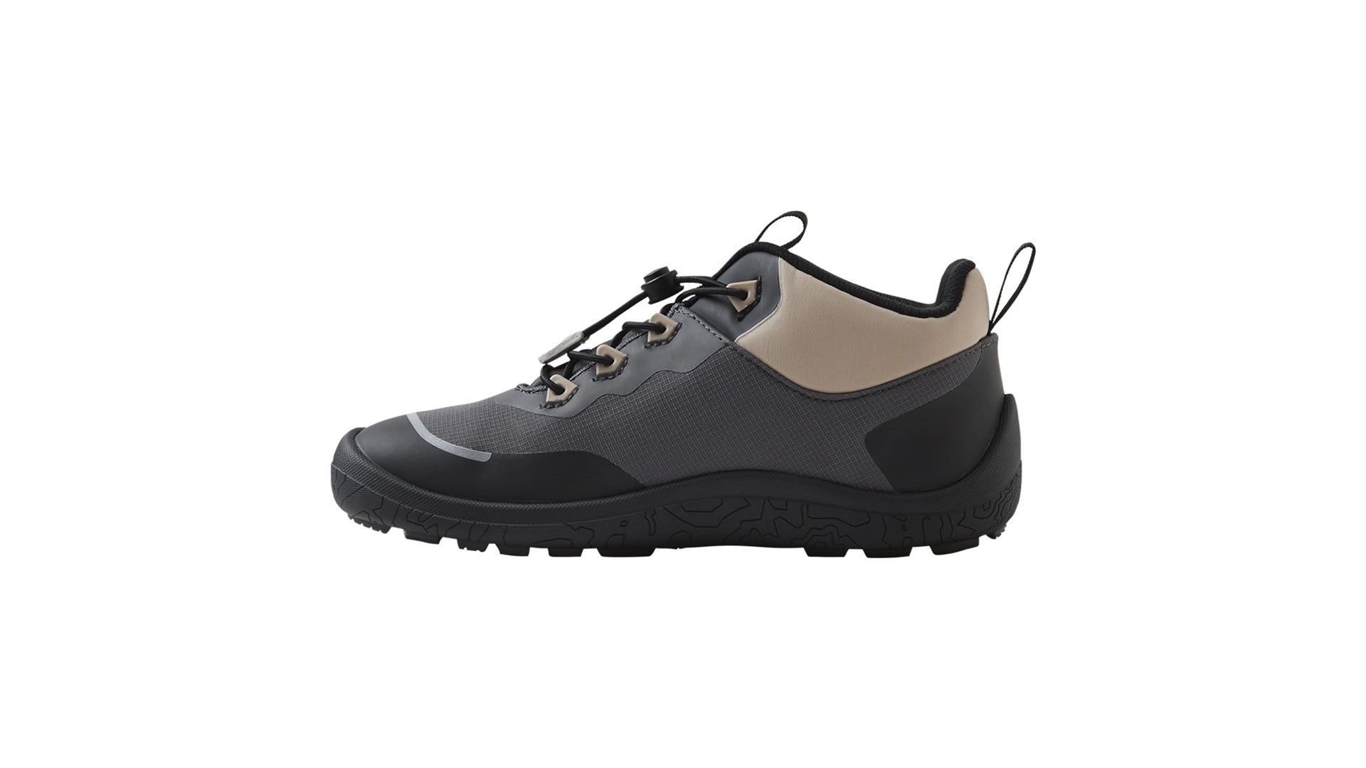 Reima Sankari Soft Black - barefoot  černo-šedé boty s membránou - pohled  na vnitřní stranu