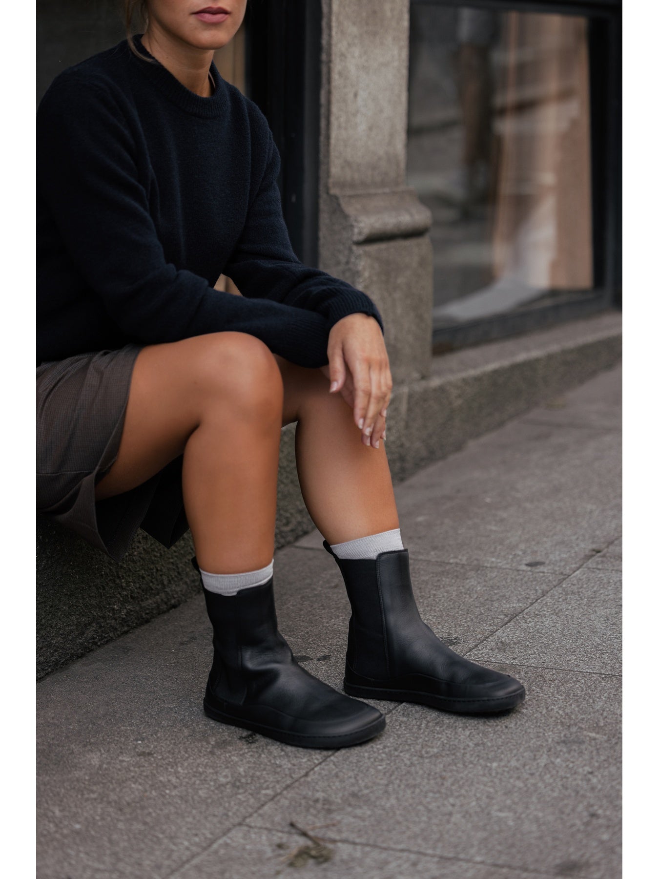 Shapen Chelsea botas VICTORY - Negro para mujer